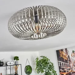 Lampes Industrielles-hofstein Plafonnier Oravi Argenté, 1 lumière