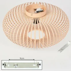 Luminaires Scandinaves-hofstein Plafonnier Oravi Beige, Noir, 1 lumière