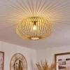 Style Boho-Chic-hofstein Plafonnier Oravi Bois clair, 1 lumière