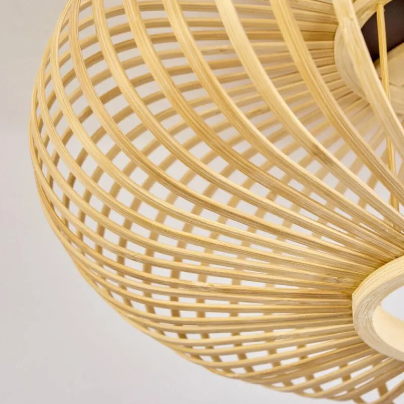 Style Boho-Chic-hofstein Plafonnier Oravi Bois clair, 1 lumière