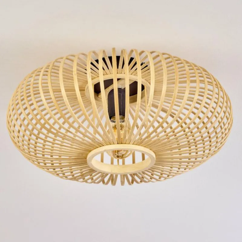 Style Boho-Chic-hofstein Plafonnier Oravi Bois clair, 1 lumière