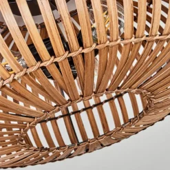 Luminaires Scandinaves-hofstein Plafonnier Oravi Brun foncé, Écru, Noir, 3 lumières