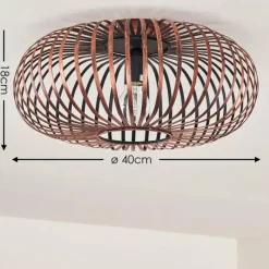 hofstein Plafonnier Oravi Cuivre, 1 lumière