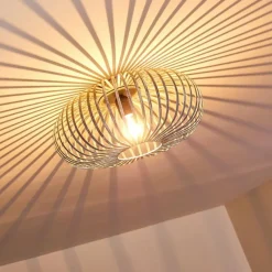 hofstein Plafonnier Oravi Gris, Argenté, 1 lumière