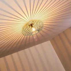 hofstein Plafonnier Oravi Gris, Argenté, 1 lumière