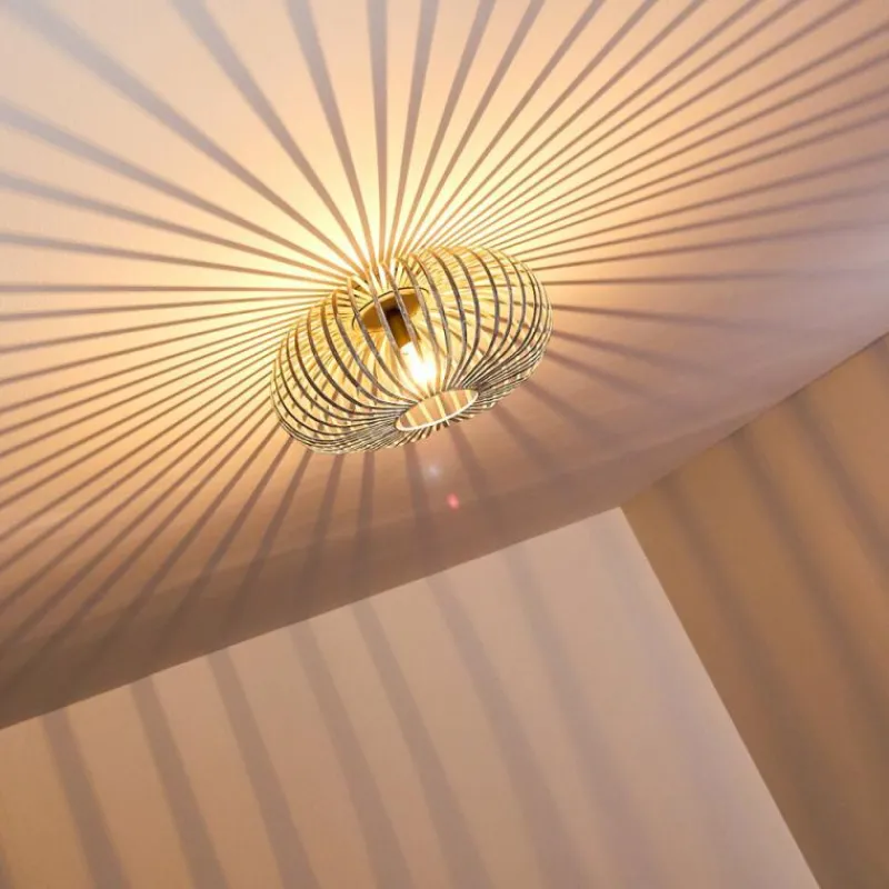 hofstein Plafonnier Oravi Gris, Argenté, 1 lumière