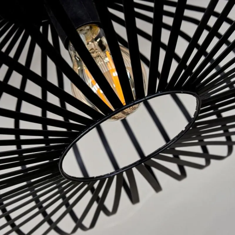 hofstein Plafonnier Oravi Noir, 1 lumière