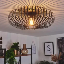 hofstein Plafonnier Oravi Noir, 1 lumière