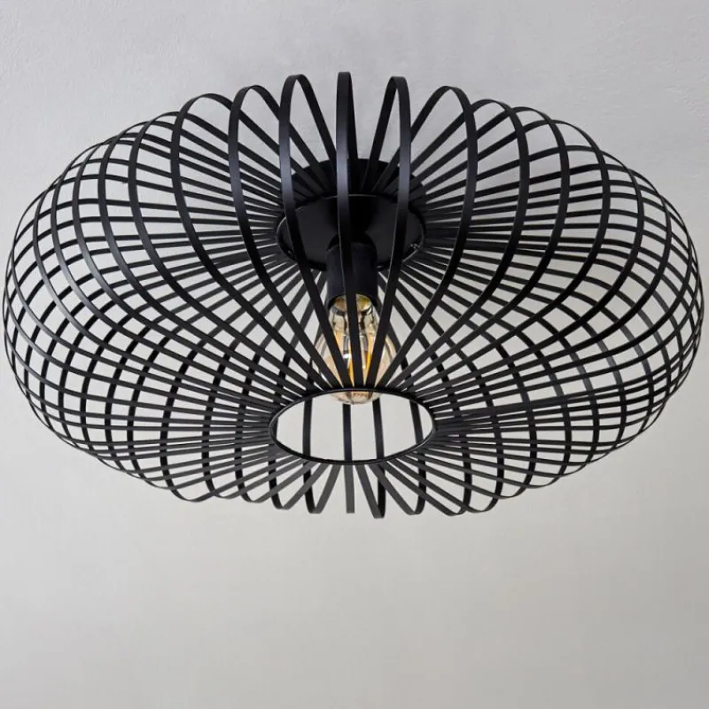 hofstein Plafonnier Oravi Noir, 1 lumière