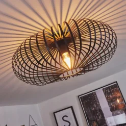 hofstein Plafonnier Oravi Noir, 1 lumière