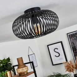 hofstein Plafonnier Oravi Noir, 1 lumière