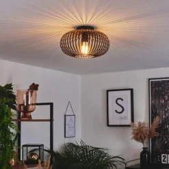 hofstein Plafonnier Oravi Noir, 1 lumière