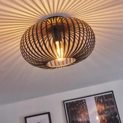 hofstein Plafonnier Oravi Noir, 1 lumière