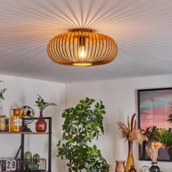 Lampes Industrielles-hofstein Plafonnier Oravi Ocre, 1 lumière