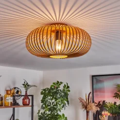 Lampes Industrielles-hofstein Plafonnier Oravi Ocre, 1 lumière