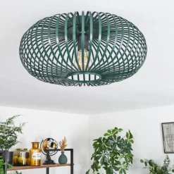 Lampes Industrielles-hofstein Plafonnier Oravi Vert, 1 lumière