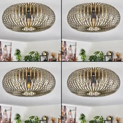 hofstein Plafonnier Oravi Vieux laiton, 1 lumière* Plafonniers