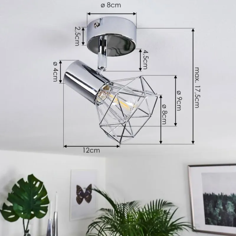 hofstein Plafonnier Orebro Chrome, 1 lumière