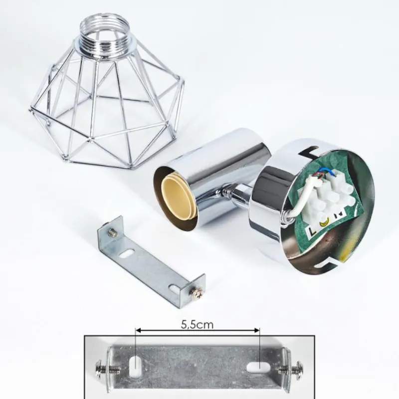 hofstein Plafonnier Orebro Chrome, 1 lumière