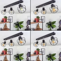 hofstein Plafonnier Orkanger Noir, 3 lumières* Spots Et Projecteurs