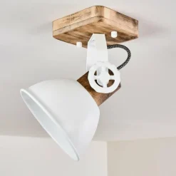 Lampes Vintages & Rétros-hofstein Plafonnier Orny Blanc, 1 lumière