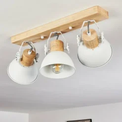 Lampes Vintages & Rétros-hofstein Plafonnier Orny Blanc, 3 lumières