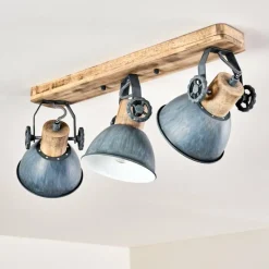 Lampes Vintages & Rétros-hofstein Plafonnier Orny Bois clair, 3 lumières