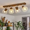 Lampes Industrielles-hofstein Plafonnier Orny Brun, Blanc, 4 lumières