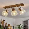 Lampes Industrielles-hofstein Plafonnier Orny Brun, Blanc, 3 lumières