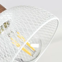 Lampes Industrielles-hofstein Plafonnier Orny Brun, Blanc, 3 lumières