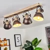 Lampes Industrielles-hofstein Plafonnier Orny Brun, Bois clair, 4 lumières