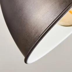 Lampes Industrielles-hofstein Plafonnier Orny Brun, Bois clair, 3 lumières