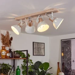 Lampes Vintages & Rétros-hofstein Plafonnier Orny Écru, 4 lumières