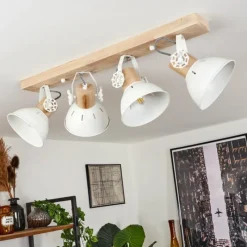 Lampes Vintages & Rétros-hofstein Plafonnier Orny Écru, 4 lumières