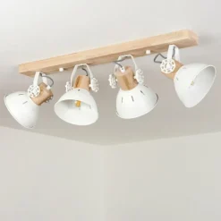 Lampes Vintages & Rétros-hofstein Plafonnier Orny Écru, 4 lumières