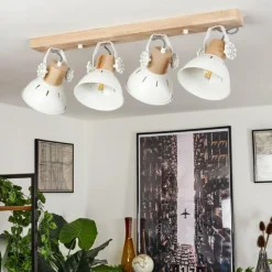 Lampes Vintages & Rétros-hofstein Plafonnier Orny Écru, 4 lumières