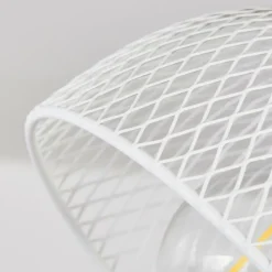 Lampes Industrielles-hofstein Plafonnier Orny Écru, Blanc, 3 lumières