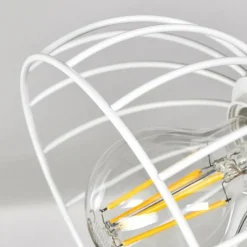 Lampes Industrielles-hofstein Plafonnier Orny Écru, Blanc, 3 lumières