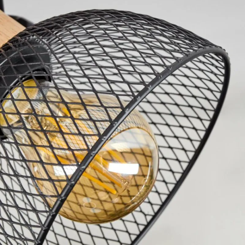 Lampes Industrielles-hofstein Plafonnier Orny Écru, Noir, 1 lumière