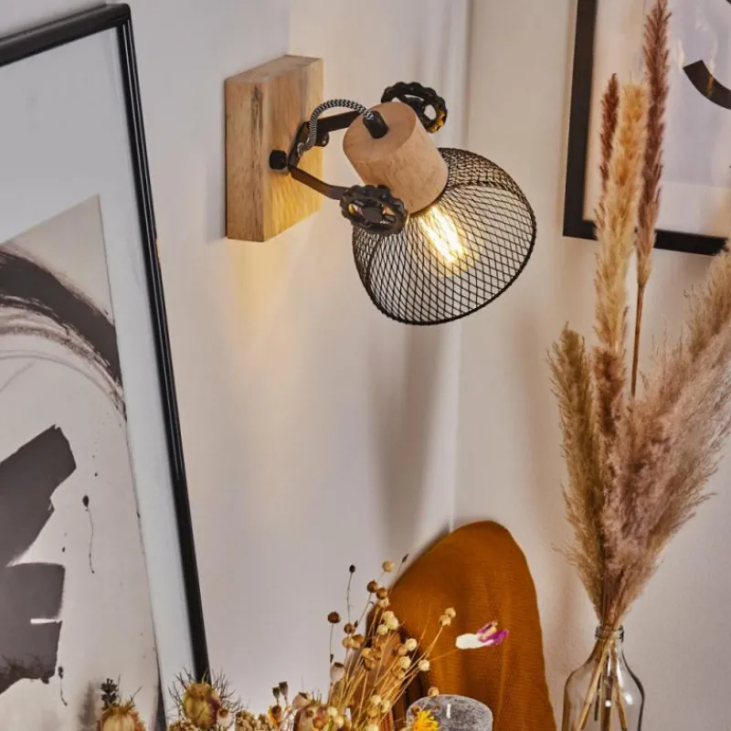 Lampes Industrielles-hofstein Plafonnier Orny Écru, Noir, 1 lumière