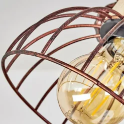 Lampes Industrielles-hofstein Plafonnier Orny Écru, Rouille, 2 lumières