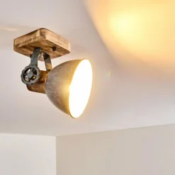 Lampes Industrielles-hofstein Plafonnier Orny Gris, 1 lumière