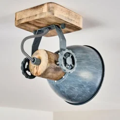 Lampes Industrielles-hofstein Plafonnier Orny Gris, 1 lumière