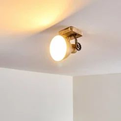 Lampes Industrielles-hofstein Plafonnier Orny Gris, 1 lumière