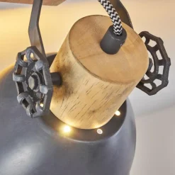 Lampes Vintages & Rétros-hofstein Plafonnier Orny Gris, 2 lumières