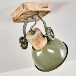 Lampes Vintages & Rétros-hofstein Plafonnier Orny Vert, 1 lumière