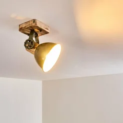 Lampes Vintages & Rétros-hofstein Plafonnier Orny Vert, 1 lumière