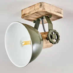 Lampes Vintages & Rétros-hofstein Plafonnier Orny Vert, 1 lumière