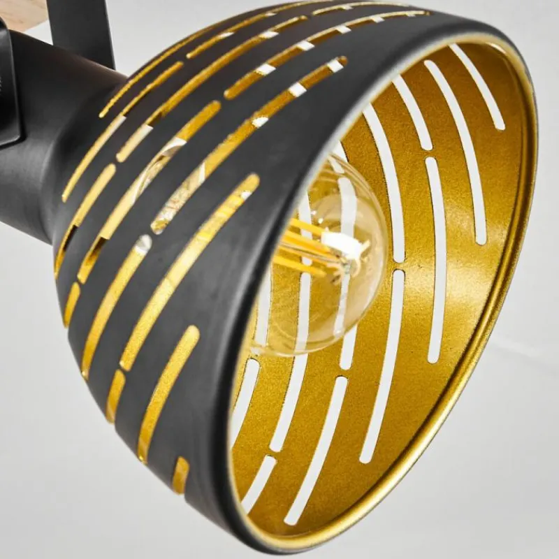 Lampes Dorées-hofstein Plafonnier Osina Brun, Noir, 1 lumière