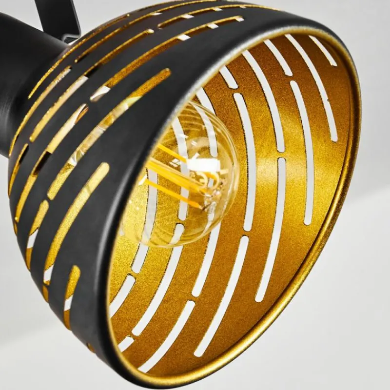 Lampes Dorées-hofstein Plafonnier Osina Brun, Noir, 4 lumières